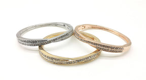 High-Quality Zinc Alloy Fashion Bangle - Elegant Plating, Famous Lady's Temperament, Eco-Friendly Design - Ideal Gift