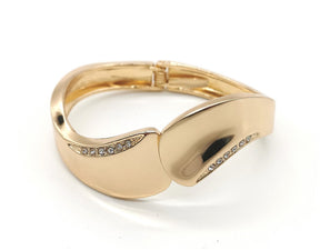 High-Quality Three Color Bracelet - Gold Plating, Zinc Alloy Spring Bracelet