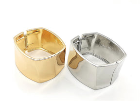 Hand Polished High-Quality Bangles - Women's Irregular Cube Bracelet, Surface Brightness