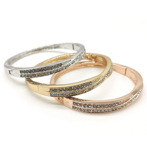 High-Quality Zinc Alloy Fashion Bangle - Elegant Plating, Famous Lady's Temperament, Eco-Friendly Design - Ideal Gift