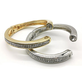 Fashion C Shape Opened Asymmetry Bracelet - Zinc Alloy Personalized Cuff Bangle for Women