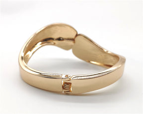 High-Quality Three Color Bracelet - Gold Plating, Zinc Alloy Spring Bracelet