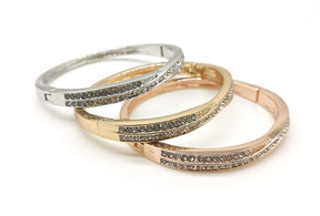 High-Quality Zinc Alloy Fashion Bangle - Elegant Plating, Famous Lady's Temperament, Eco-Friendly Design - Ideal Gift