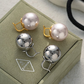 French Style Pearl Earrings for Women - Light Luxury, Unique Design, High-End Ear Studs, 2024 New Arrival, European-American Style, Fashion and Elegance