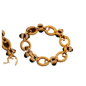 Vintage Chain Bracelet and Necklace for Women - European Elegance - Luxe High-End Retro Design