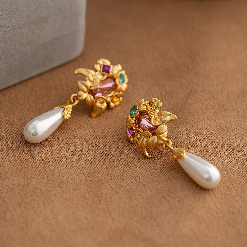 Pearl Earrings for Women - New Release - Retro French Court-Inspired Versatile Design Studs