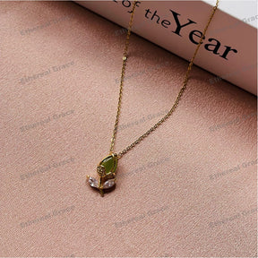 Tulip Necklace Female Entry Lux Niche High-End Clavicle Chain Design