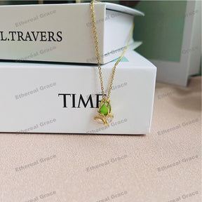 Tulip Necklace Female Entry Lux Niche High-End Clavicle Chain Design